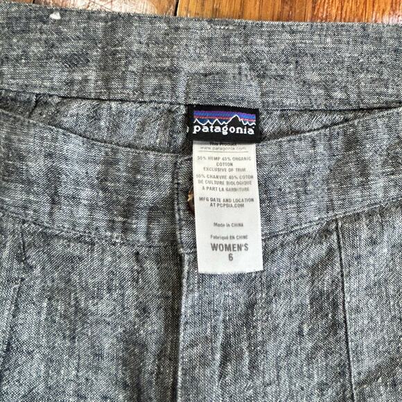 Patagonia Hemp & Cotton Blend Shorts– Women’s Size 6 – Lightweight Heather Gray - Picture 2 of 10